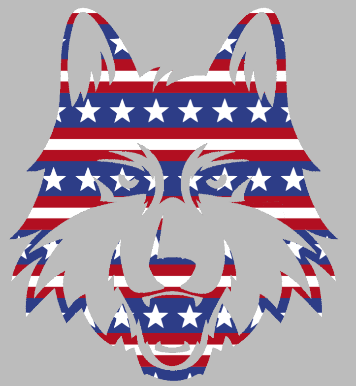Loyola Chicago Ramblers Mascot Logo Stars & Stripes USA American Flag Vinyl Decal PICK SIZE