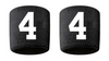 Custom Number Black w/ White Sweatband Wristband Embroidered Stitched Football Baseball Soccer Softball Basketball Lacrosse