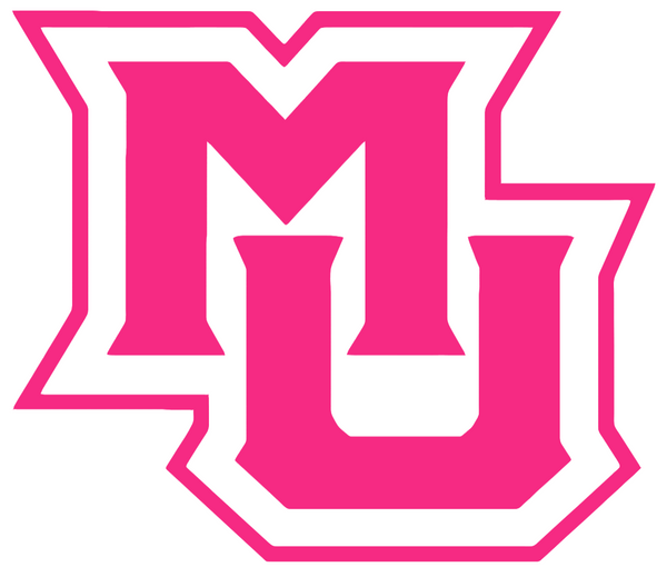 Marquette Golden Eagles HOT PINK Team Logo Premium DieCut Vinyl Decal PICK SIZE