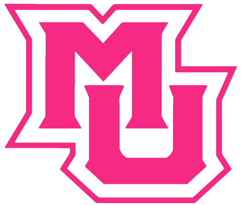 Marquette Golden Eagles HOT PINK Team Logo Premium DieCut Vinyl Decal PICK SIZE