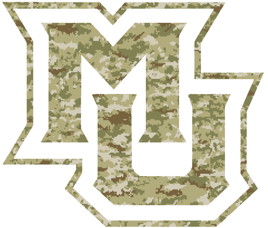 Marquette Golden Eagles Team Logo Salute to Service Camouflage Camo Vinyl Decal PICK SIZE