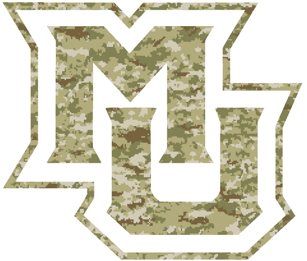 Marquette Golden Eagles Team Logo Salute to Service Camouflage Camo Vinyl Decal PICK SIZE