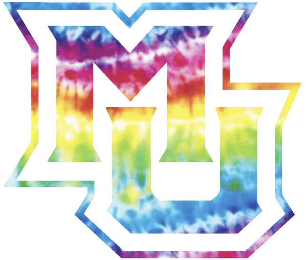 Marquette Golden Eagles Team Logo Crucial Catch Cancer Tie Dye Vinyl Decal PICK SIZE