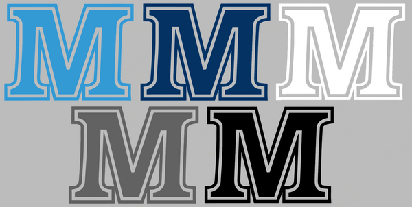 Maine Black Bears M Logo Premium DieCut Vinyl Decal PICK COLOR & SIZE