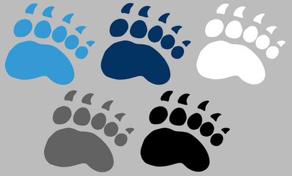 Maine Black Bears Paw Print Logo Premium DieCut Vinyl Decal PICK COLOR & SIZE