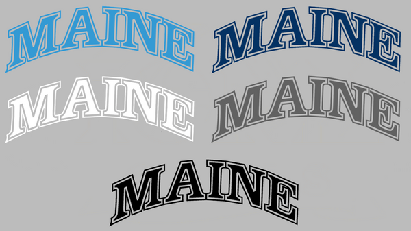 Maine Black Bears Team Name Logo Premium DieCut Vinyl Decal PICK COLOR & SIZE