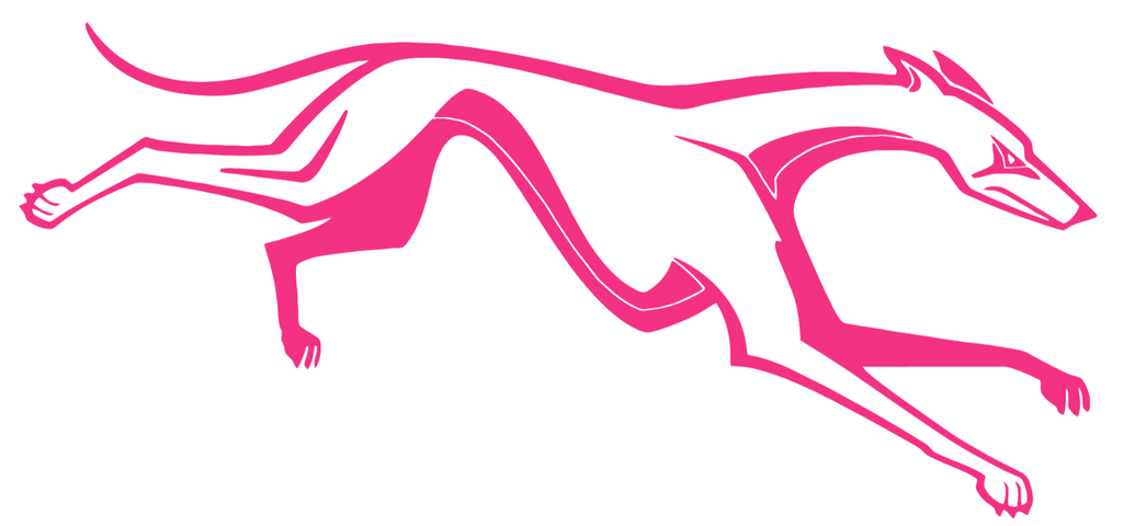 Loyola Maryland Greyhounds HOT PINK Mascot Logo Premium DieCut Vinyl Decal PICK SIZE
