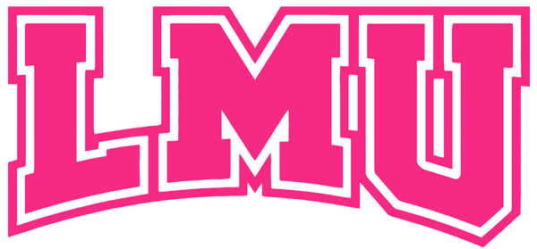 Loyola Marymount Lions HOT PINK Team Logo Premium DieCut Vinyl Decal PICK SIZE