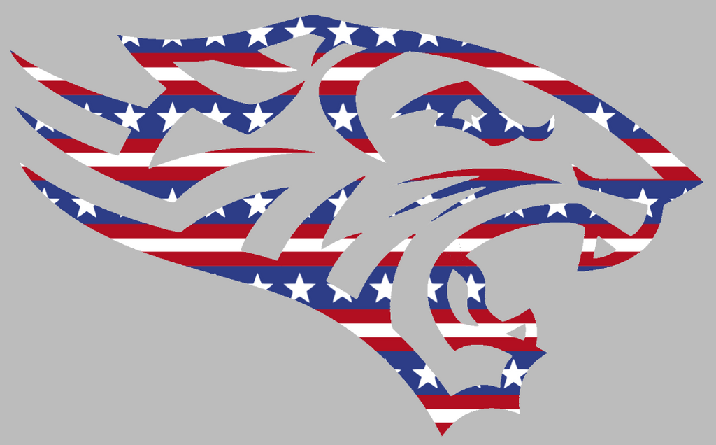 Towson Tigers Team Logo Stars & Stripes USA American Flag Vinyl Decal PICK SIZE