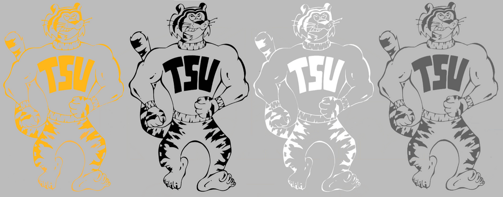 Towson Tigers Retro Throwback Logo Premium DieCut Vinyl Decal PICK COLOR & SIZE
