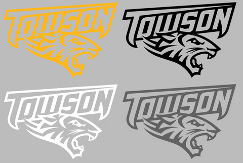 Towson Tigers Alternate Logo Premium DieCut Vinyl Decal PICK COLOR & SIZE