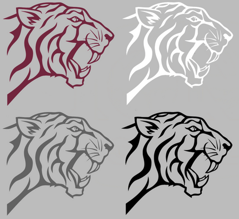 Texas Southern Tigers Mascot Logo Premium DieCut Vinyl Decal PICK COLOR & SIZE
