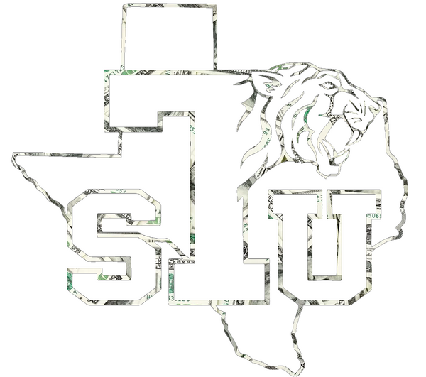 Texas Southern Tigers Team Logo Money Print Premium DieCut Vinyl Decal PICK SIZE