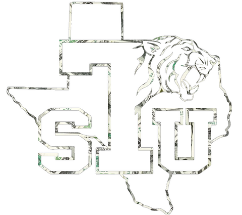 Texas Southern Tigers Team Logo Money Print Premium DieCut Vinyl Decal PICK SIZE