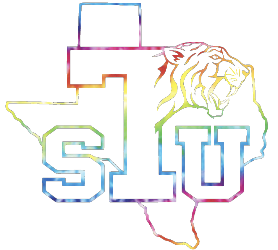 Texas Southern Tigers Team Logo Crucial Catch Cancer Tie Dye Vinyl Decal PICK SIZE
