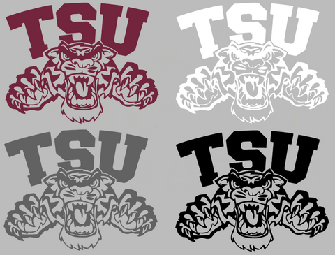 Texas Southern Tigers Retro Throwback Logo Premium DieCut Vinyl Decal PICK COLOR & SIZE