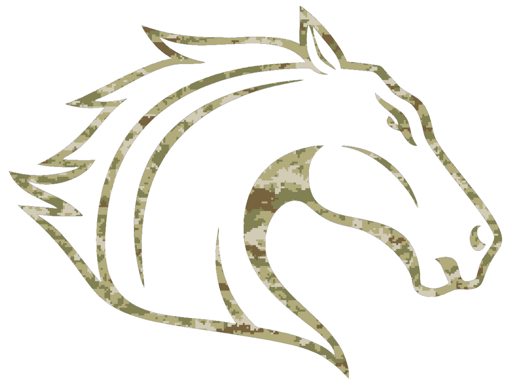 Texas Arlington Mavericks Team Logo Salute to Service Camouflage Camo Vinyl Decal PICK SIZE