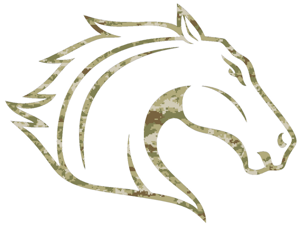 Texas Arlington Mavericks Team Logo Salute to Service Camouflage Camo Vinyl Decal PICK SIZE