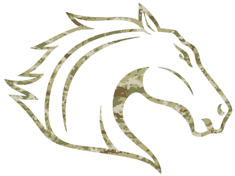 Texas Arlington Mavericks Team Logo Salute to Service Camouflage Camo Vinyl Decal PICK SIZE