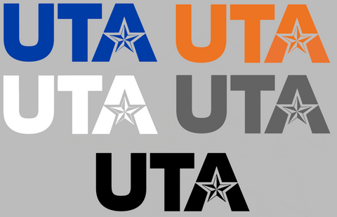 Texas Arlington Mavericks UTA Logo Premium DieCut Vinyl Decal PICK COLOR & SIZE