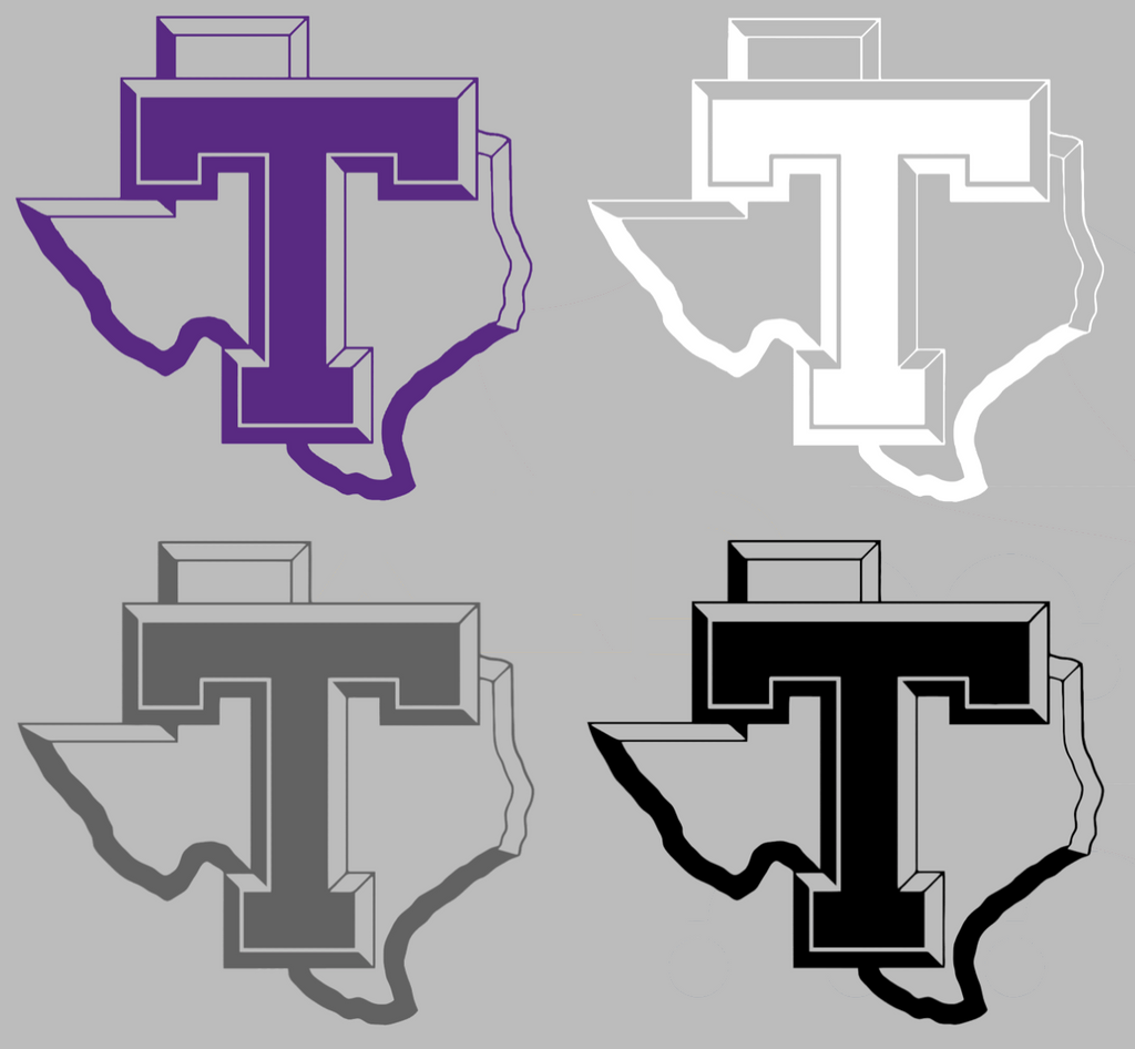 Tarleton Texans Team Logo Premium DieCut Vinyl Decal PICK COLOR & SIZE