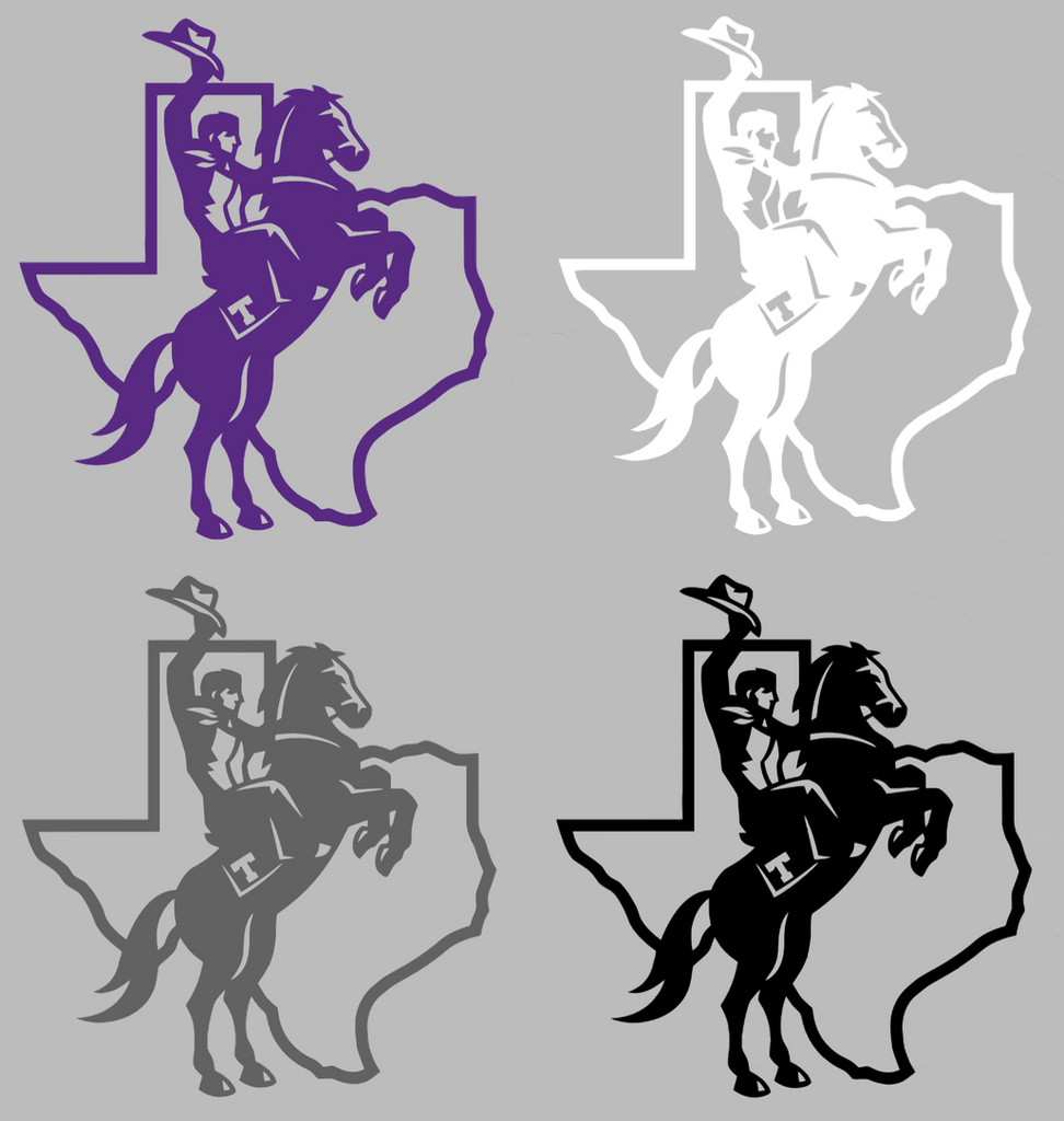 Tarleton Texans Alternate Logo Premium DieCut Vinyl Decal PICK COLOR & SIZE