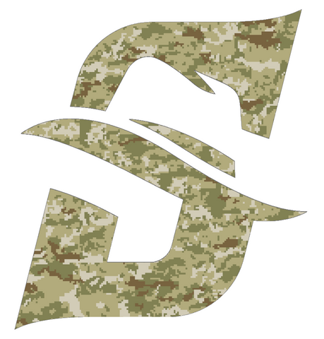 Stetson Hatters Team Logo Salute to Service Camouflage Camo Vinyl Decal PICK SIZE