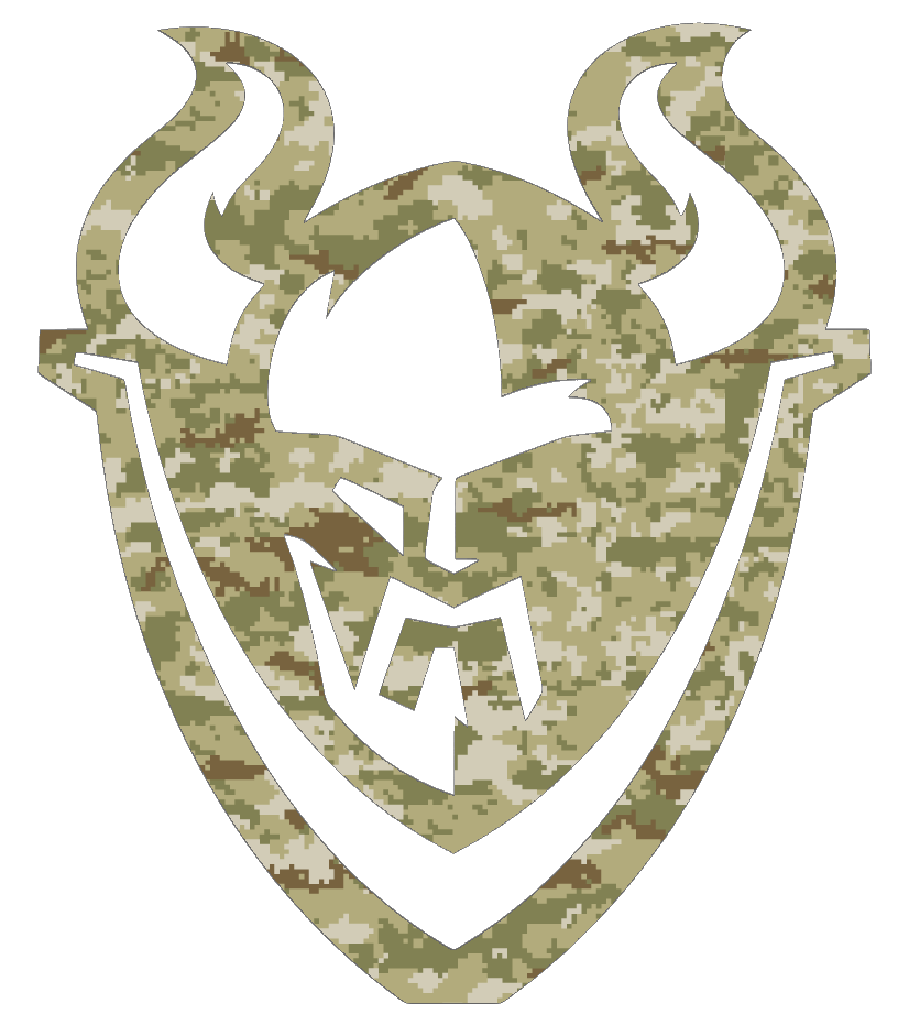 Portland State Vikings Mascot Logo Salute to Service Camouflage Camo Vinyl Decal PICK SIZE