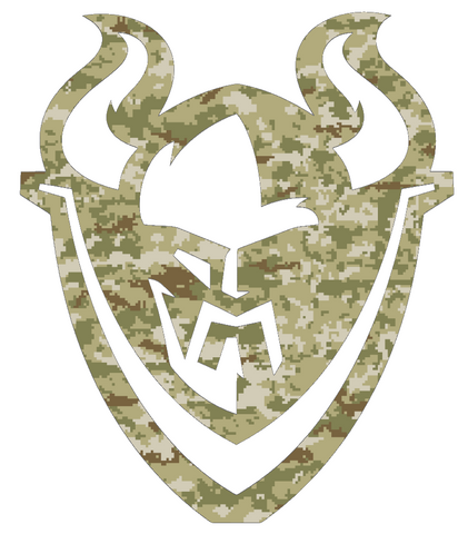Portland State Vikings Mascot Logo Salute to Service Camouflage Camo Vinyl Decal PICK SIZE