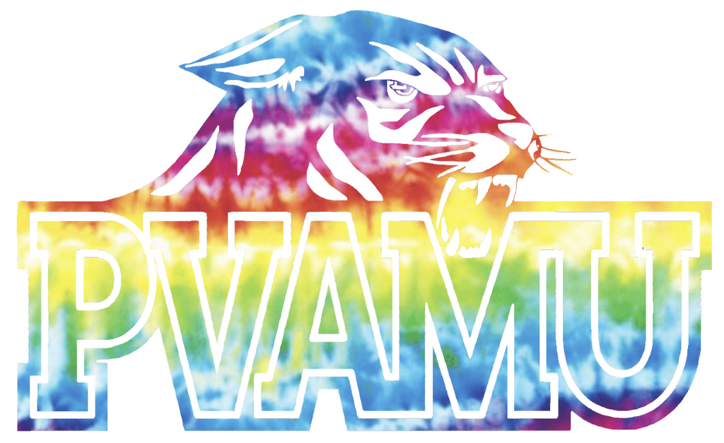 Prairie View A&M Panthers Team Logo Crucial Catch Cancer Tie Dye Vinyl Decal PICK SIZE