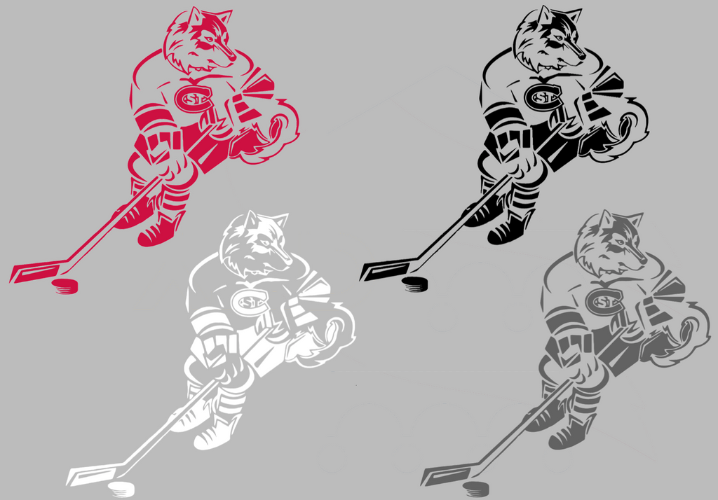 St Cloud State Huskies Hockey Logo Premium DieCut Vinyl Decal PICK COLOR & SIZE