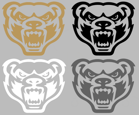 Oakland Golden Grizzlies Team Logo Premium DieCut Vinyl Decal PICK COLOR & SIZE