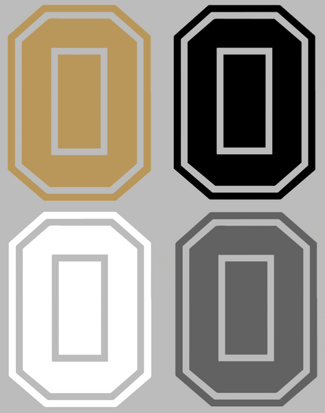 Oakland Golden Grizzlies Retro Throwback O Logo Premium DieCut Vinyl Decal PICK COLOR & SIZE