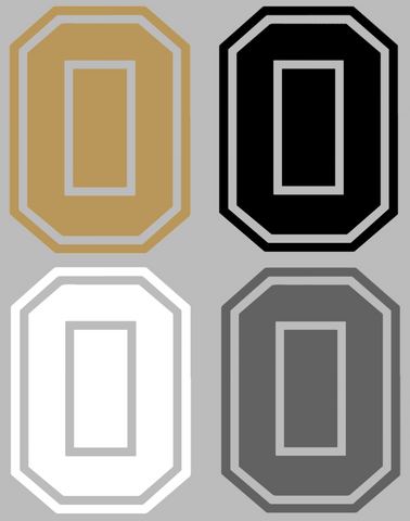 Oakland Golden Grizzlies Retro Throwback O Logo Premium DieCut Vinyl Decal PICK COLOR & SIZE