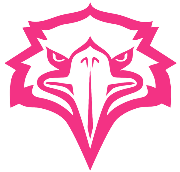 Morehead State Eagles HOT PINK Team Logo Premium DieCut Vinyl Decal PICK SIZE