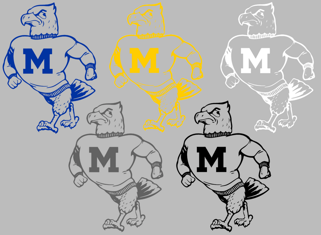 Morehead State Eagles Retro Throwback Logo Premium DieCut Vinyl Decal PICK COLOR & SIZE