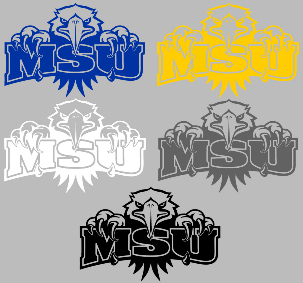 Morehead State Eagles MSU Logo Premium DieCut Vinyl Decal PICK COLOR & SIZE