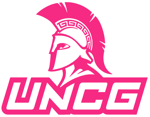 NC Greensboro Spartans HOT PINK Team Logo Premium DieCut Vinyl Decal PICK SIZE