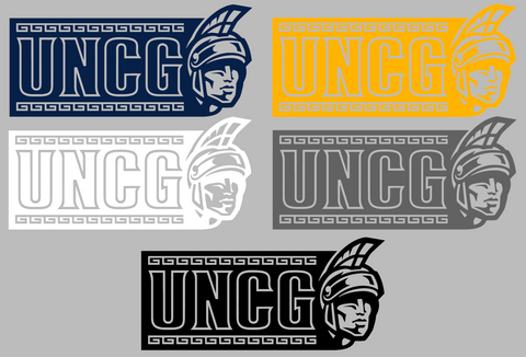 NC Greensboro Spartans UNCG Logo Premium DieCut Vinyl Decal PICK COLOR & SIZE