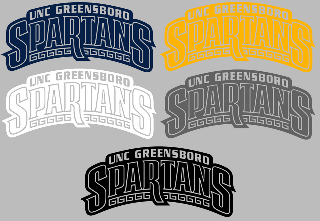 NC Greensboro Spartans Team Name Logo Premium DieCut Vinyl Decal PICK COLOR & SIZE
