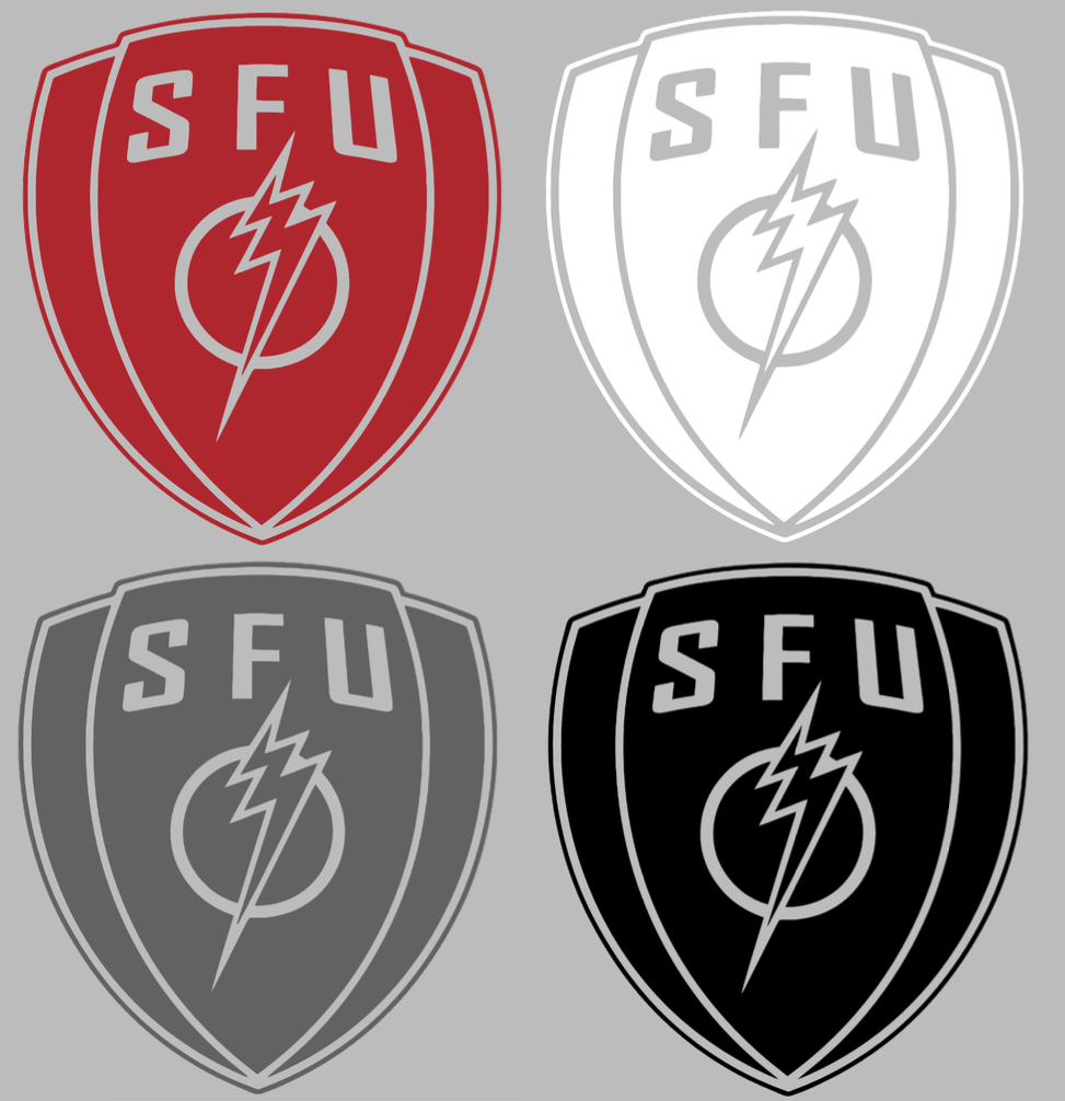 Saint Francis Red Flash Alternate Logo Premium DieCut Vinyl Decal PICK COLOR & SIZE
