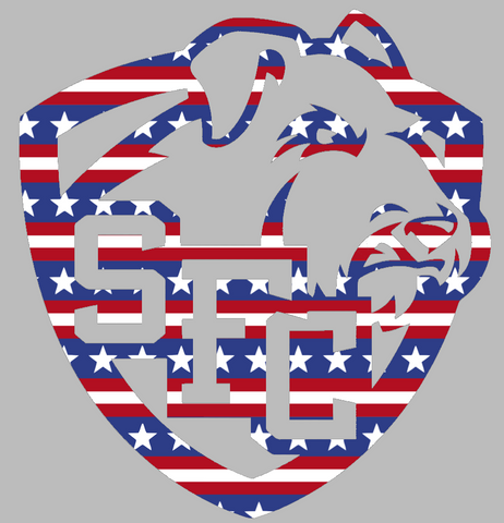 St Francis Terriers Alternate Logo Stars & Stripes USA American Flag Vinyl Decal PICK SIZE