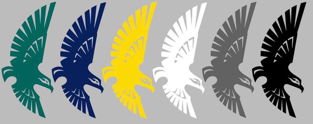 NC Wilmington Seahawks Retro Throwback Logo Premium DieCut Vinyl Decal PICK COLOR & SIZE