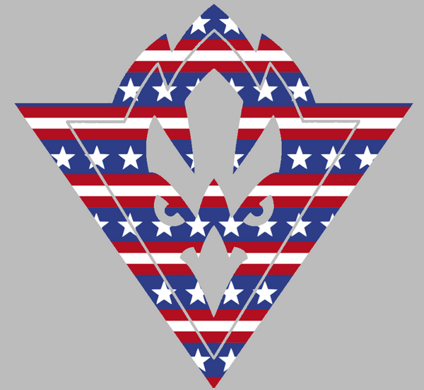 NC Wilmington Seahawks Team Logo Stars & Stripes USA American Flag Vinyl Decal PICK SIZE
