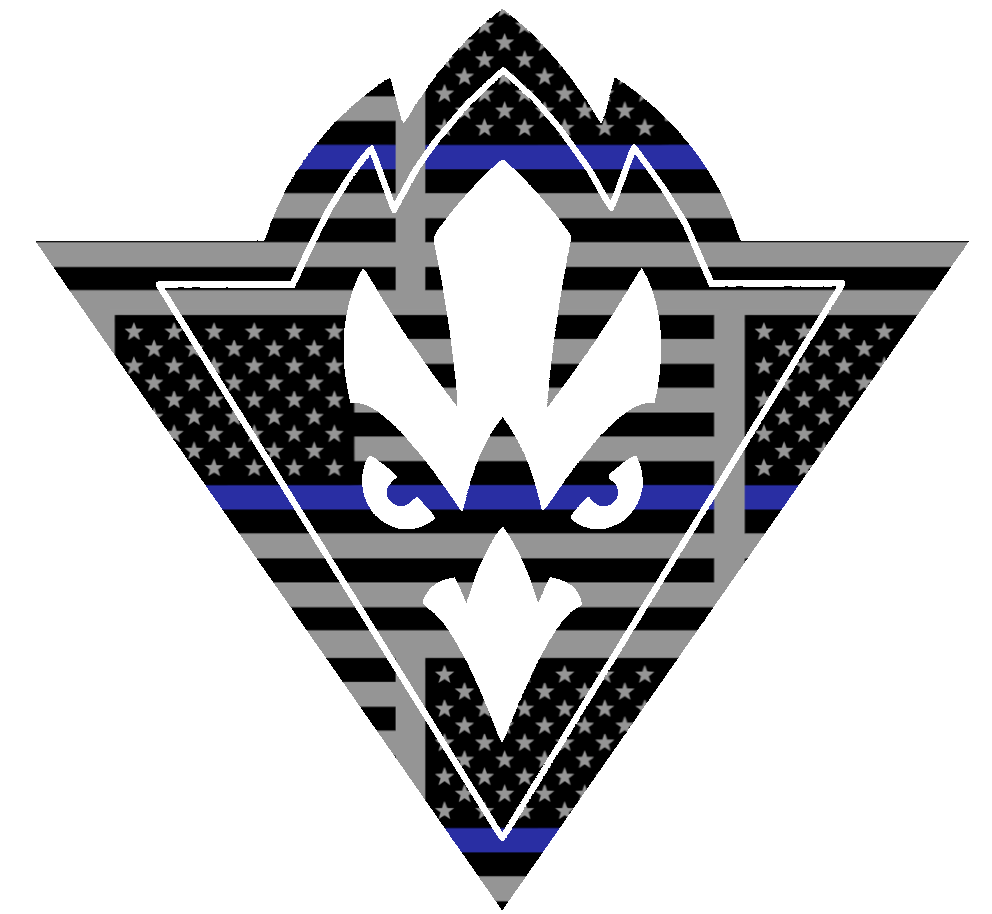 NC Wilmington Seahawks Team Logo Thin Blue Line American Flag Premium DieCut Vinyl Decal PICK SIZE