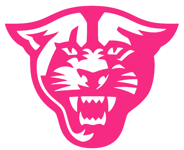 Georgia State Panthers HOT PINK Team Logo Premium DieCut Vinyl Decal PICK SIZE