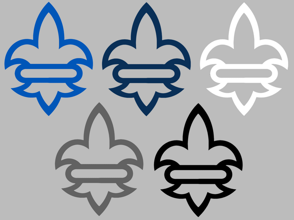 New Orleans Privateers Fleur de lis Logo Premium DieCut Vinyl Decal PICK COLOR & SIZE