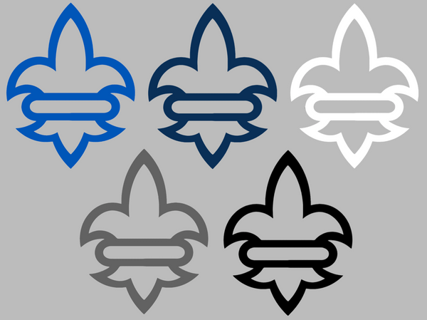 New Orleans Privateers Fleur de lis Logo Premium DieCut Vinyl Decal PICK COLOR & SIZE