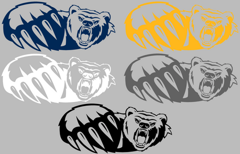 Northern Colorado Bears Retro Throwback Logo Premium DieCut Vinyl Decal PICK COLOR & SIZE