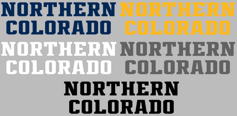 Northern Colorado Bears Team Name Logo Premium DieCut Vinyl Decal PICK COLOR & SIZE